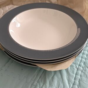 Noritake Ambience charcoal pasta bowls